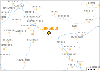 map of Guasiquí