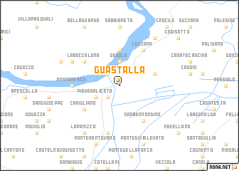 map of Guastalla
