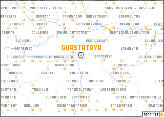 map of Guastatoya