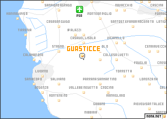 map of Guasticce