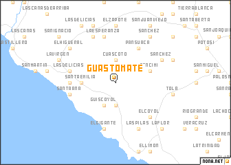 map of Guastomate