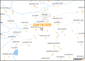 map of Guatacaro