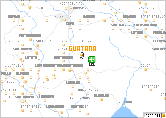 map of Guatana