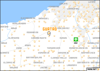 map of Guatao