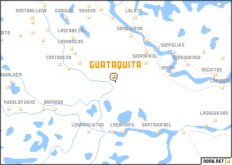 map of Guataquita