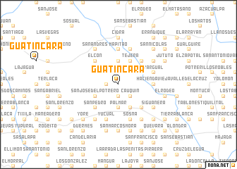 map of Guatincara