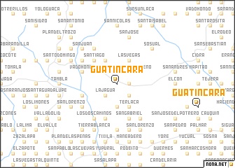 map of Guatincara