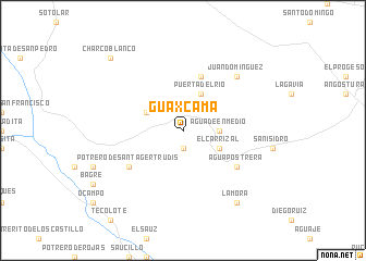 map of Guaxcama
