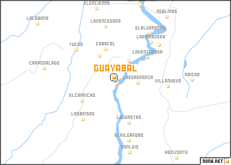 map of Guayabal