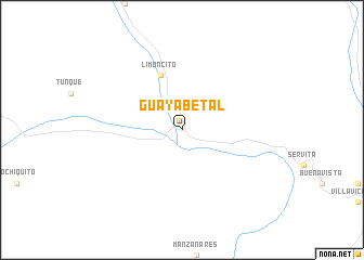 map of Guayabetal