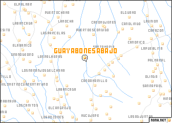 map of Guayabones Abajo