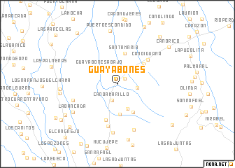 map of Guayabones