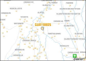 map of Guayabos