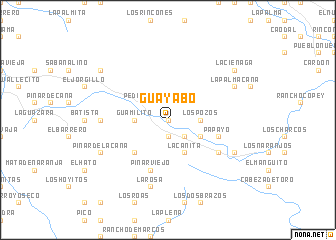 map of Guayabo