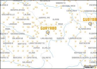 map of Guayabo