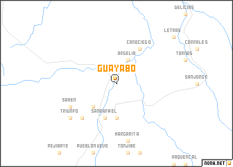 map of Guayabo