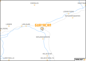 map of Guayacán