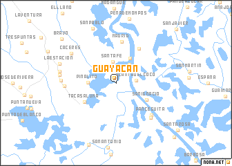 map of Guayacán