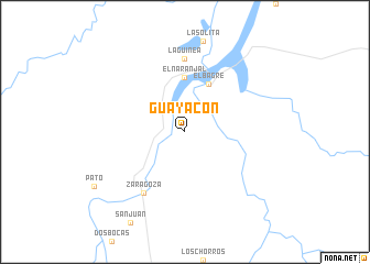 map of Guayacón