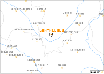 map of Guayacundo