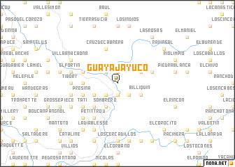 map of Guayajayuco