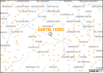 map of Guayaltepec