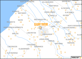 map of Guayana