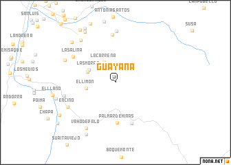 map of Guayana