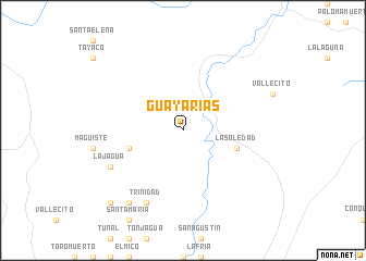 map of Guayarias