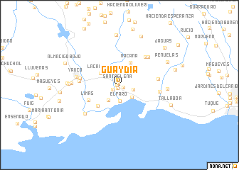 map of Guaydia