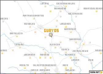 map of Guayos