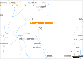 map of Guayquichuma