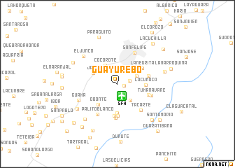 map of Guayurebo