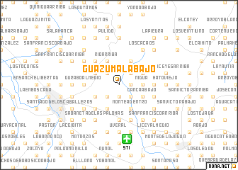 map of Guazumal Abajo