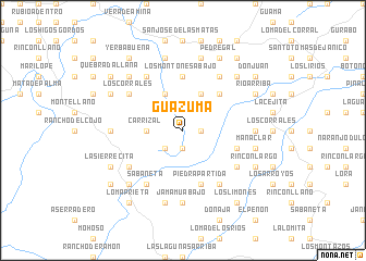 map of Guázuma