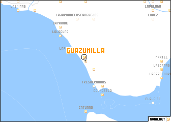 map of Guazumilla