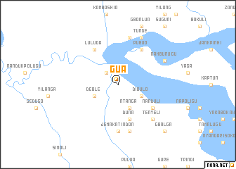 map of Gua