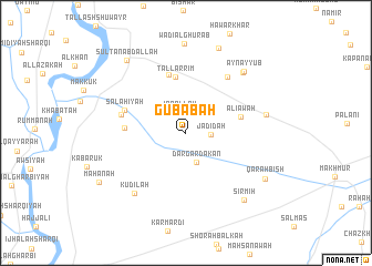 map of Gubābah