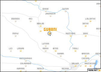 map of Gubāņi