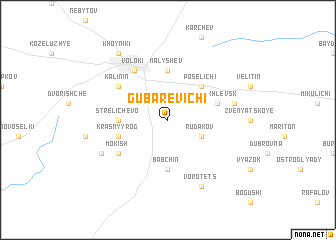 map of Gubarevichi