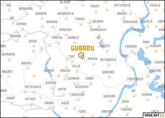 map of Gubaru