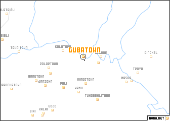 map of Guba Town
