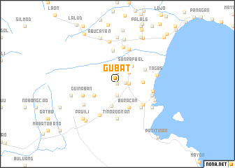 map of Gubat