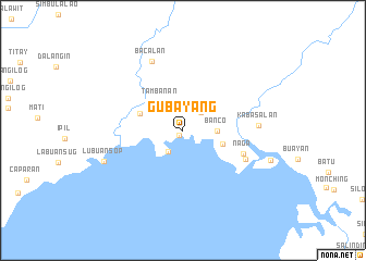 map of Gubayang