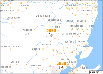 map of Guba