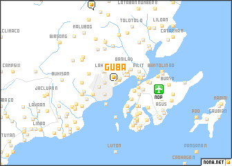 map of Guba