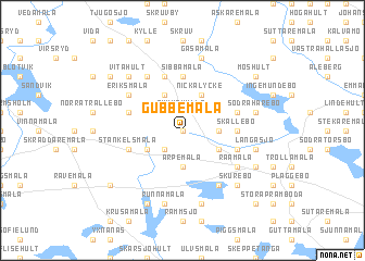 map of Gubbemåla