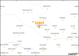 map of Gūbeh