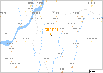 map of Gubeni