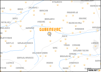 map of Guberevac